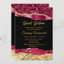Search for burgundy and gold sweet 16 invitations 16th birthday party