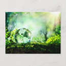 Search for green environment postcards Globe