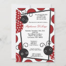 Search for lady bug baby shower invitations Insect