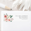 Search for blush floral return address labels Elegant