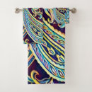 Search for blue and yellow bath towels Black