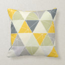 Search for yellow and grey geometric cushions Triangles