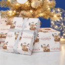 Search for reindeer christmas wrapping paper Red
