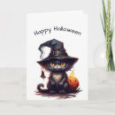 Search for kitten halloween cards Black