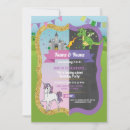 Search for dragons and unicorns invitations Princess