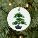 Search for bonsai christmas tree decorations Green