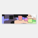 Search for purple pattern bumper stickers Green