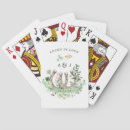 Search for lucky shamrock playing cards Watercolor