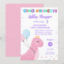 Search for princess dinosaur birthday invitations T rex