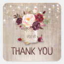 Search for mason jar thank you wedding stickers Rustic
