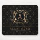 Search for baroque damask mouse mats Black