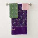 Search for leaf pattern bath towels Watercolor