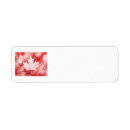 Search for canada flag return address labels Red