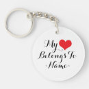 Search for belongs key rings Heart