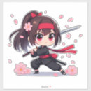 Search for girl ninja stickers Sword