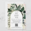 Search for qr code wedding announcement cards Elopement