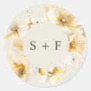 Search for gold white wedding stickers Floral