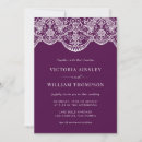 Search for royal purple wedding invitations Traditional