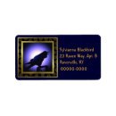 Search for bird silhouette return address labels Full moon