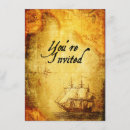 Search for treasure map birthday invitations Vintage