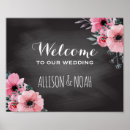 Search for chalkboard welcome wedding signs Pink