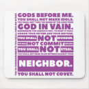 Search for commandment mouse mats Bible