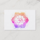 Search for om symbol business cards Holistic