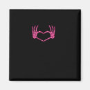 Search for gothic love square magnets Skeleton hands