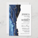 Search for navy blue gold white invitations Agate