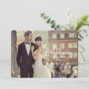 Search for christmas wedding announcement cards Just married