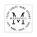 Search for monogram rubber stamps Initial