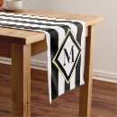 Search for black and gold table runners Monogrammed