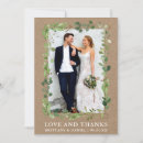 Search for kraft wedding thank you cards Love and thanks