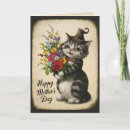 Search for vintage cat mothers day cards Cute