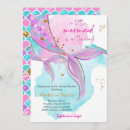 Search for pink mermaid baby shower invitations Watercolor