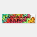 Search for knitting bumper stickers Colourful