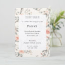 Search for peach and cream birthday invitations Floral