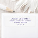 Search for deep purple return address labels Minimalist