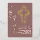Search for christian cross wedding invitations Purple