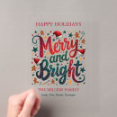 Search for bright colored invitations Merry and bright