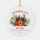 Search for new home first christmas tree decorations Watercolor