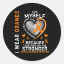 Search for myself stickers Orange