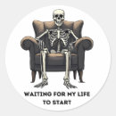 Search for funny death stickers Halloween
