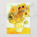 Search for van gogh sunflower postcards Yellow