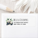 Search for bamboo return address labels Black and white