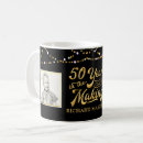 Search for woman in gold mugs 50th birthday