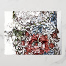 Search for vintage textile postcards Blue