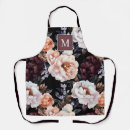 Search for floral monogram aprons Modern