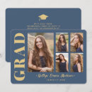 Search for university graduation announcement cards Blue
