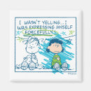 Search for character square magnets Charlie brown